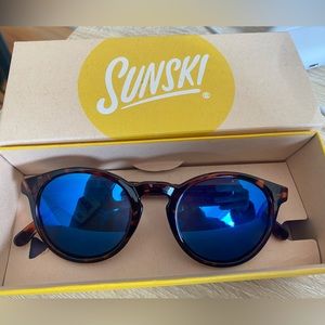 Sunski Polarized Dipsea Tortoise Aqua sunglasses